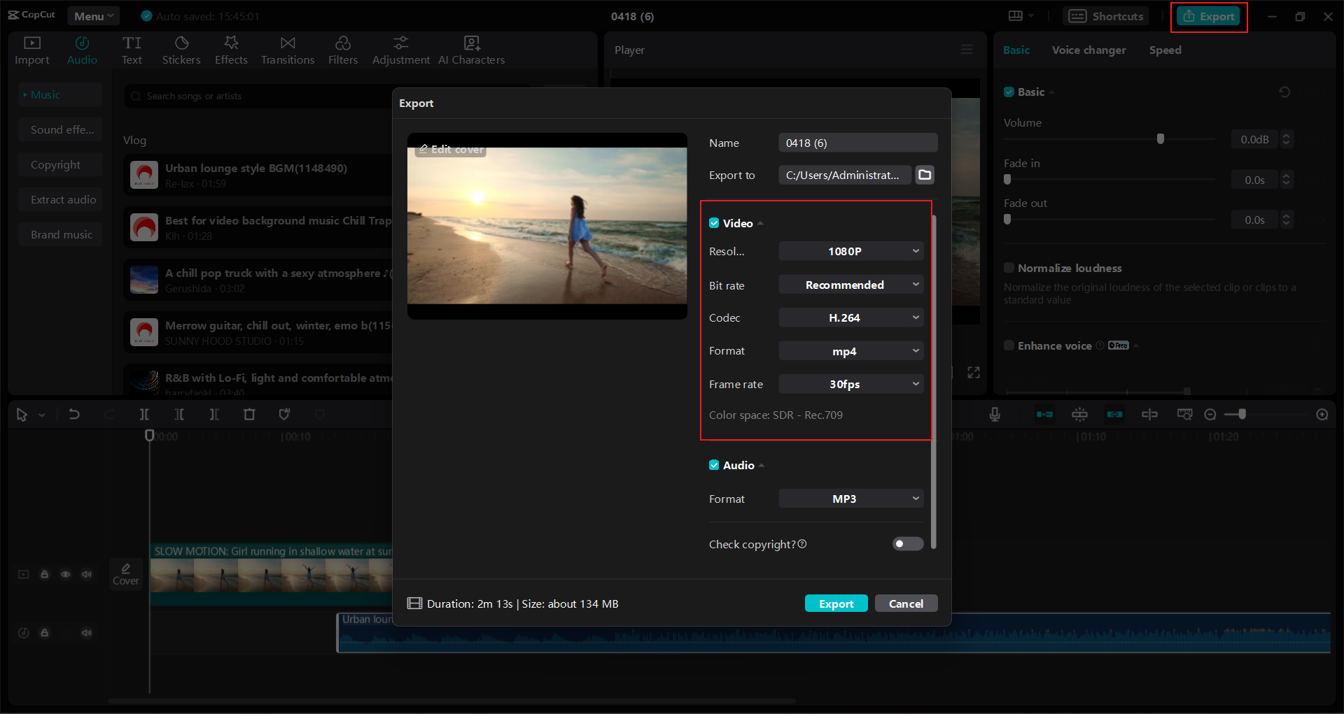 CapCut Video Sharing