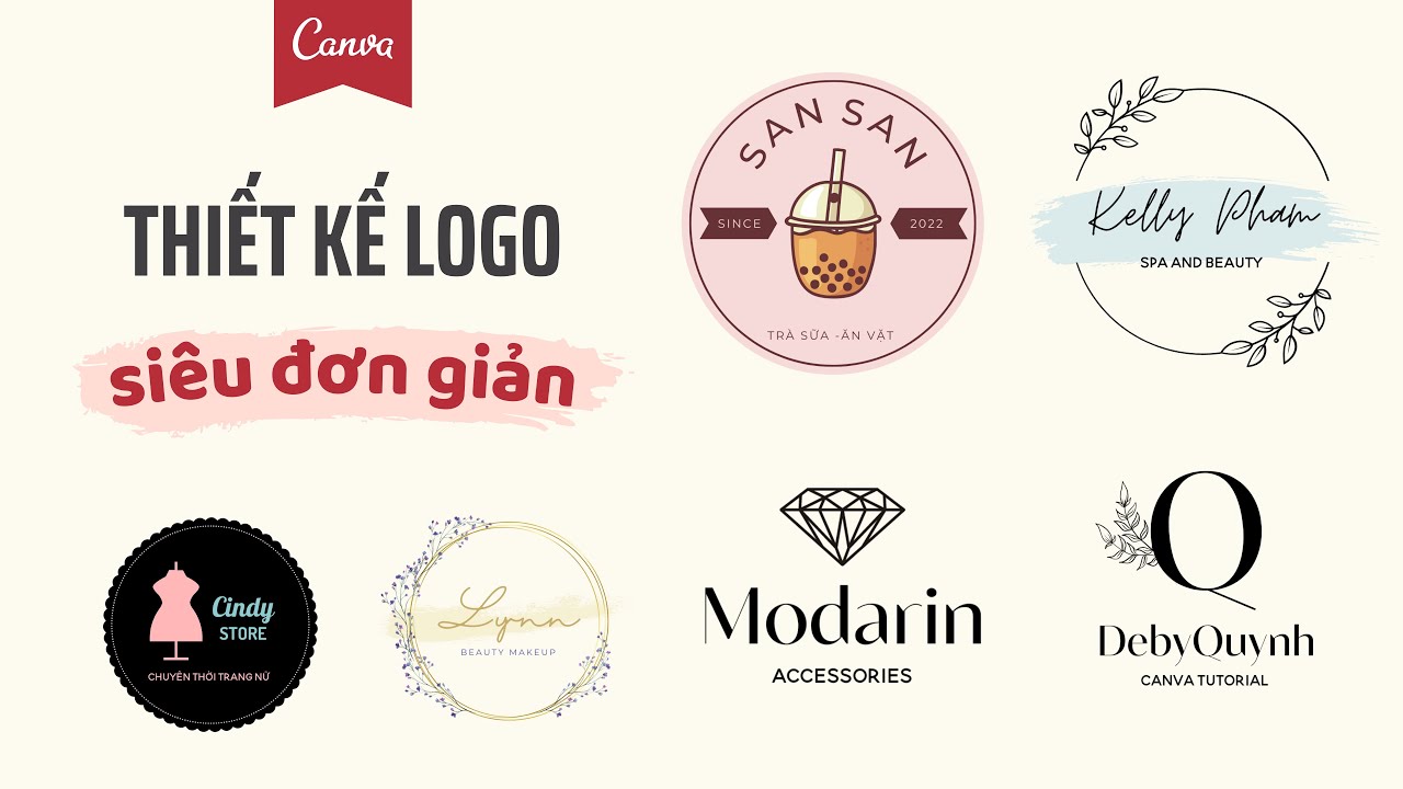 Sử dụng mẫu logo trên Canva