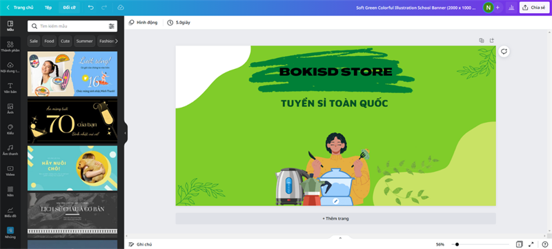Lưu bản thiết kế để chỉnh sửa sau