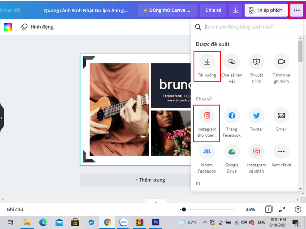 Ứng dụng ghép ảnh trong Canva