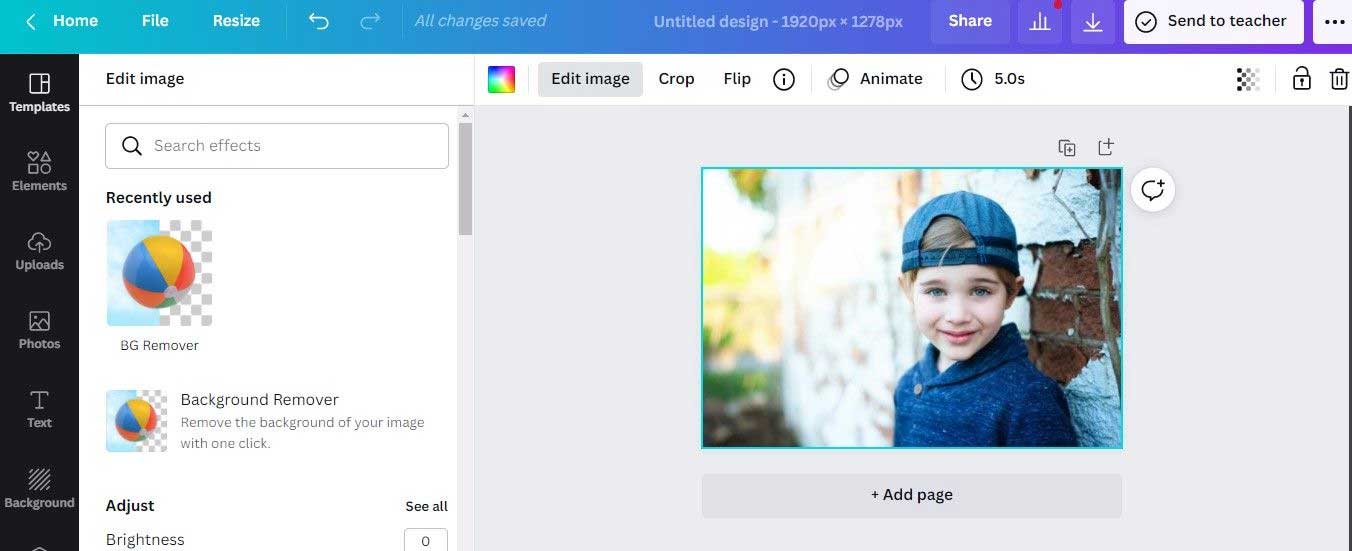 Tải ảnh lên Canva