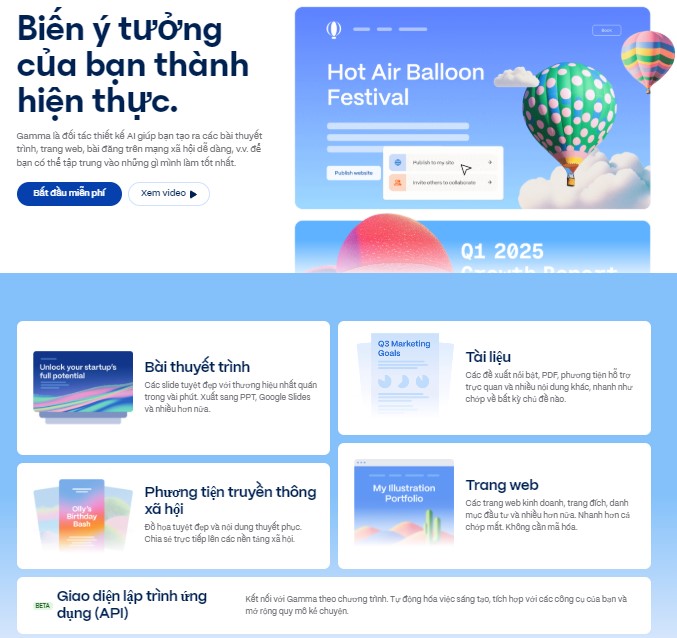 Gamma AI gợi ý bố cục và nội dung slide chỉ trong vài giây - CentriX