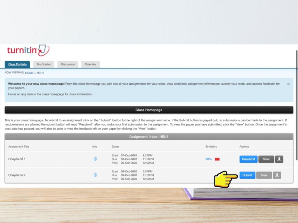 Giao diện Turnitin và tính năng phát hiện AI