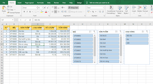 biểu đồ phân tích dữ liệu excel online