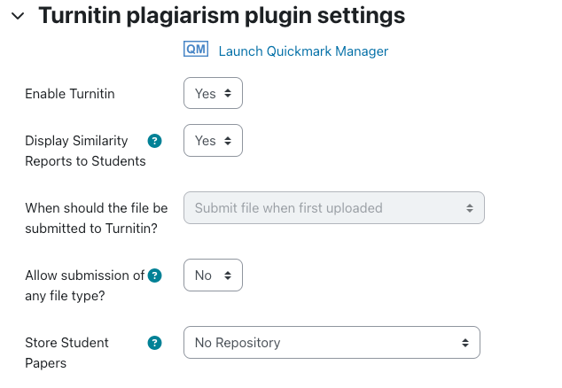 Creating an assignment or activity in Feedback Studio using Moodle  Plagiarism Plugin – Turnitin Guides