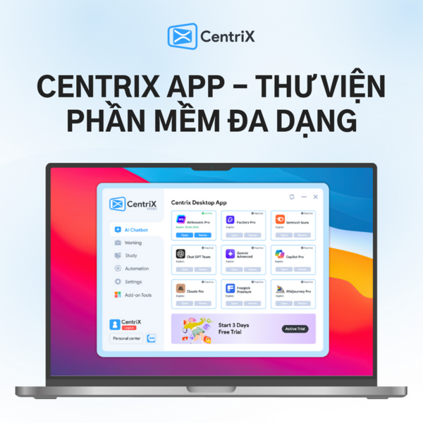 Giao diện CentriX App