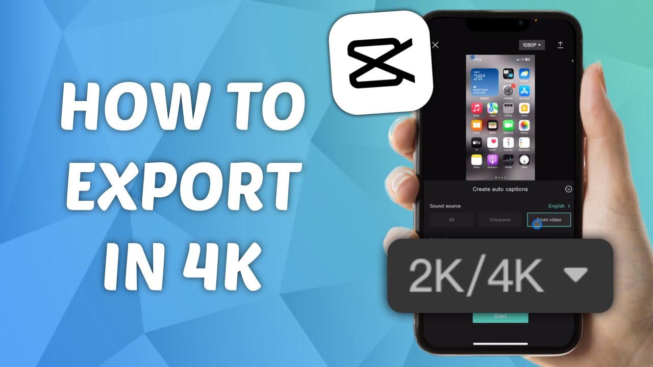 Xuất video 4K không có watermark