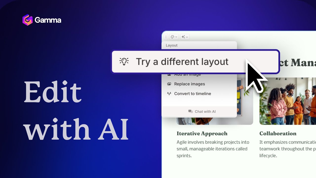 How to design and edit presentations with AI | Gamma App - YouTube
