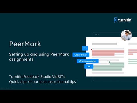 PeerMark assignments: Enhancing peer review