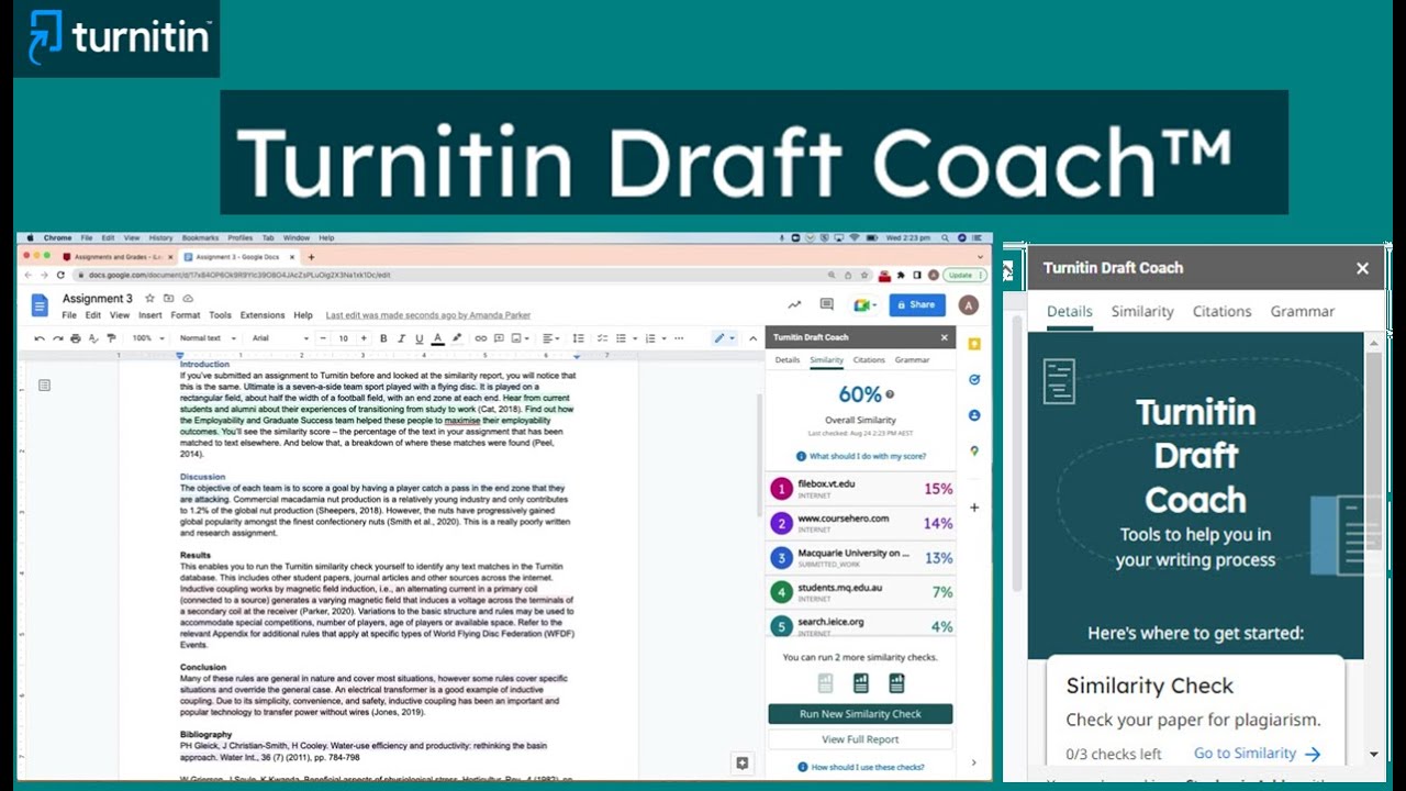Cómo Usar Turnitin Draft Coach: Guía Paso a Paso