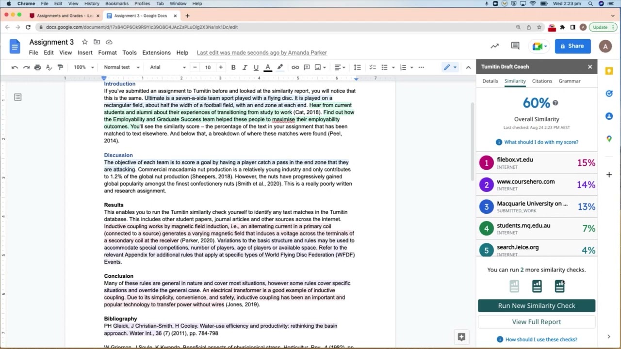 How to use Turnitin Draft Coach