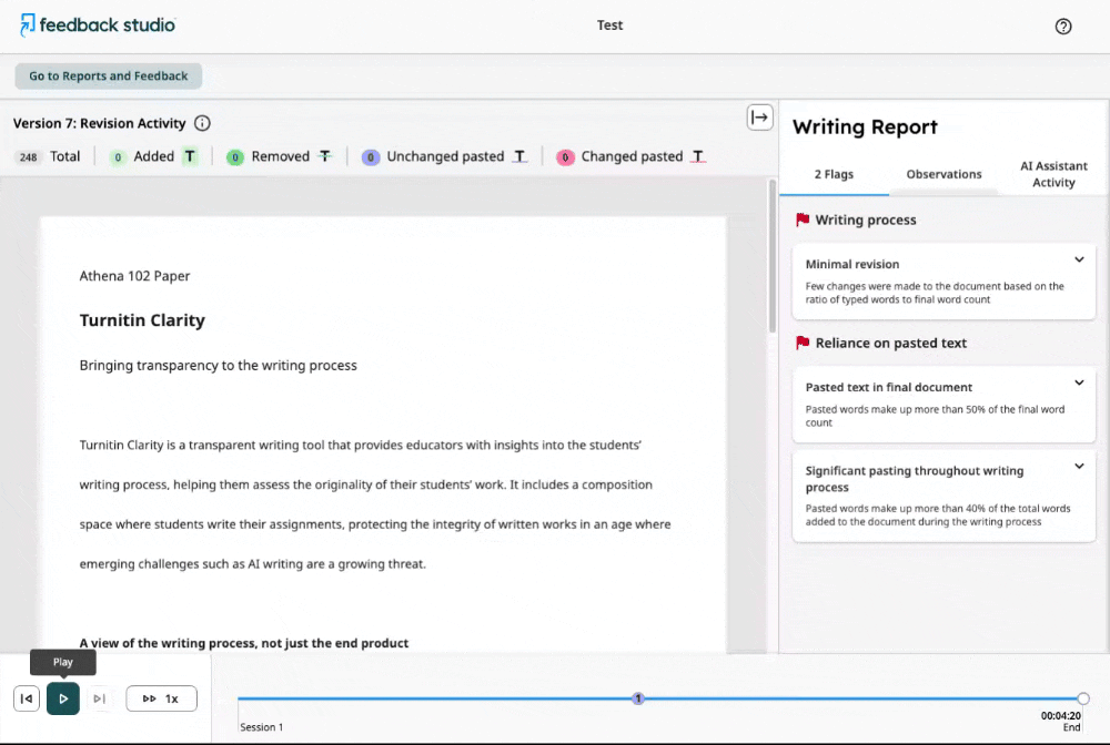 Turnitin Clarity feature highlights: AI support, writing reports, and more - Turnitin Clarity Updates - Turnitin Educator Network