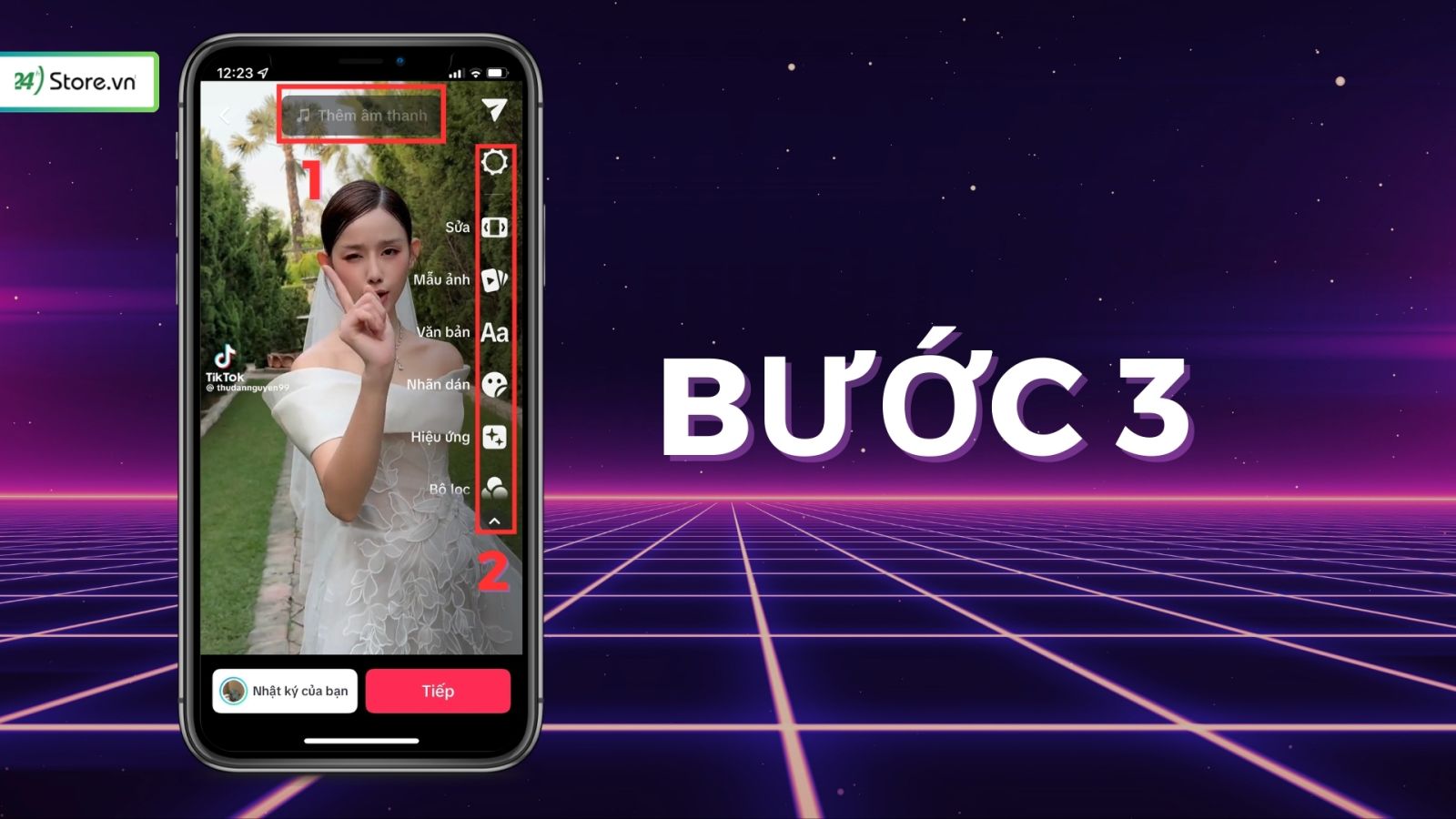 Hướng dẫn edit video TikTok trên điện thoại