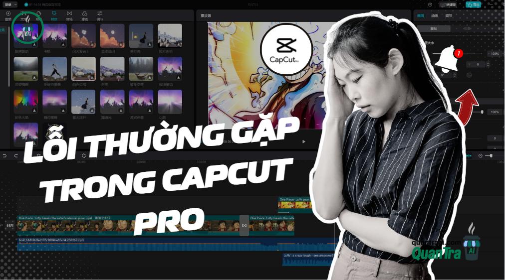 CapCut với kết nối mạng