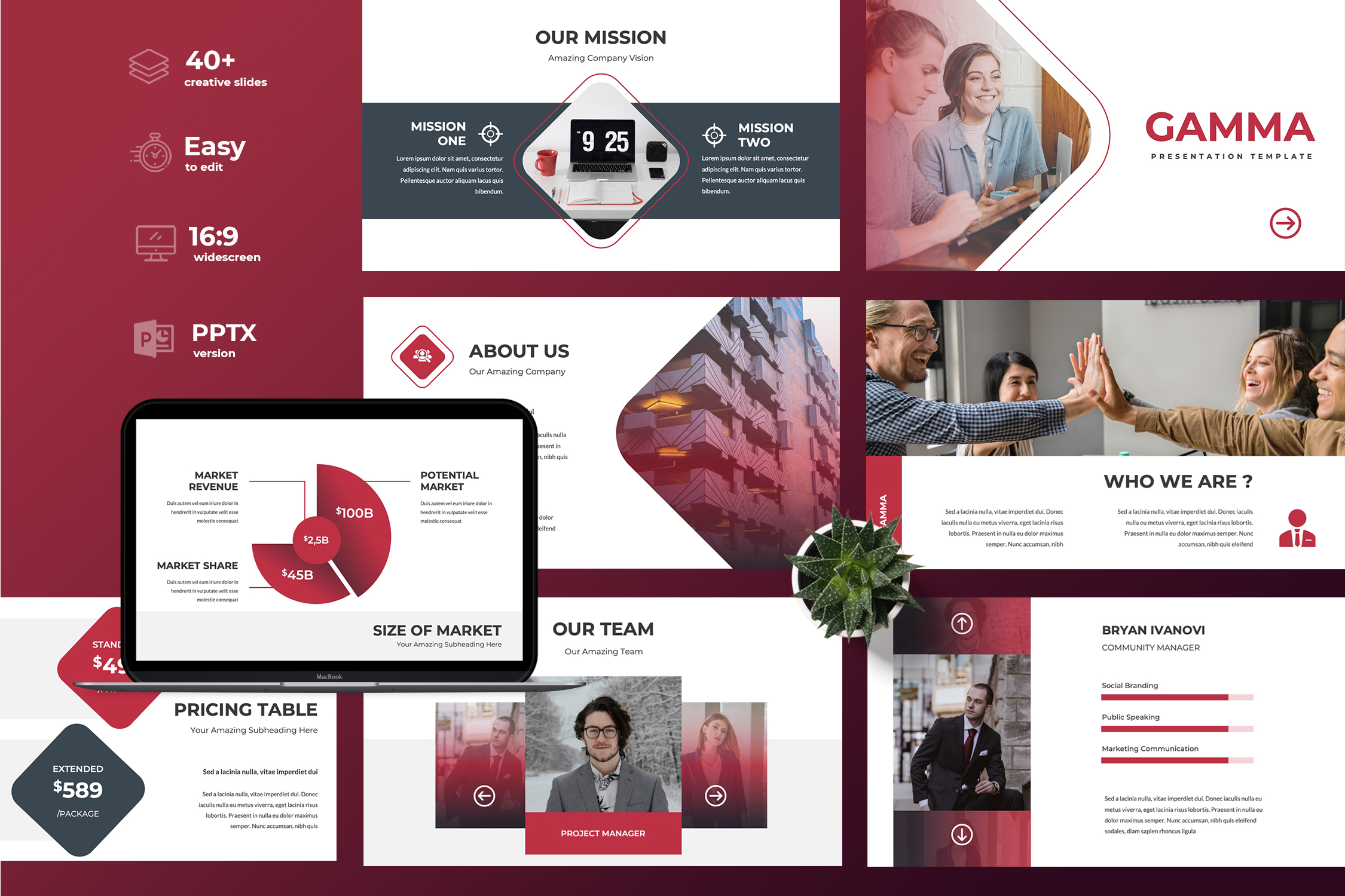 Gamma – Business Powerpoint Presentation | TMint