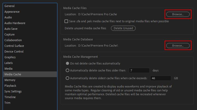 Cài đặt Auto-Save trong Adobe Premiere Pro
