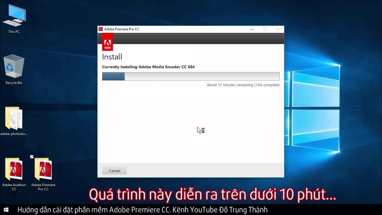 Cài đặt Adobe Premiere Pro CC