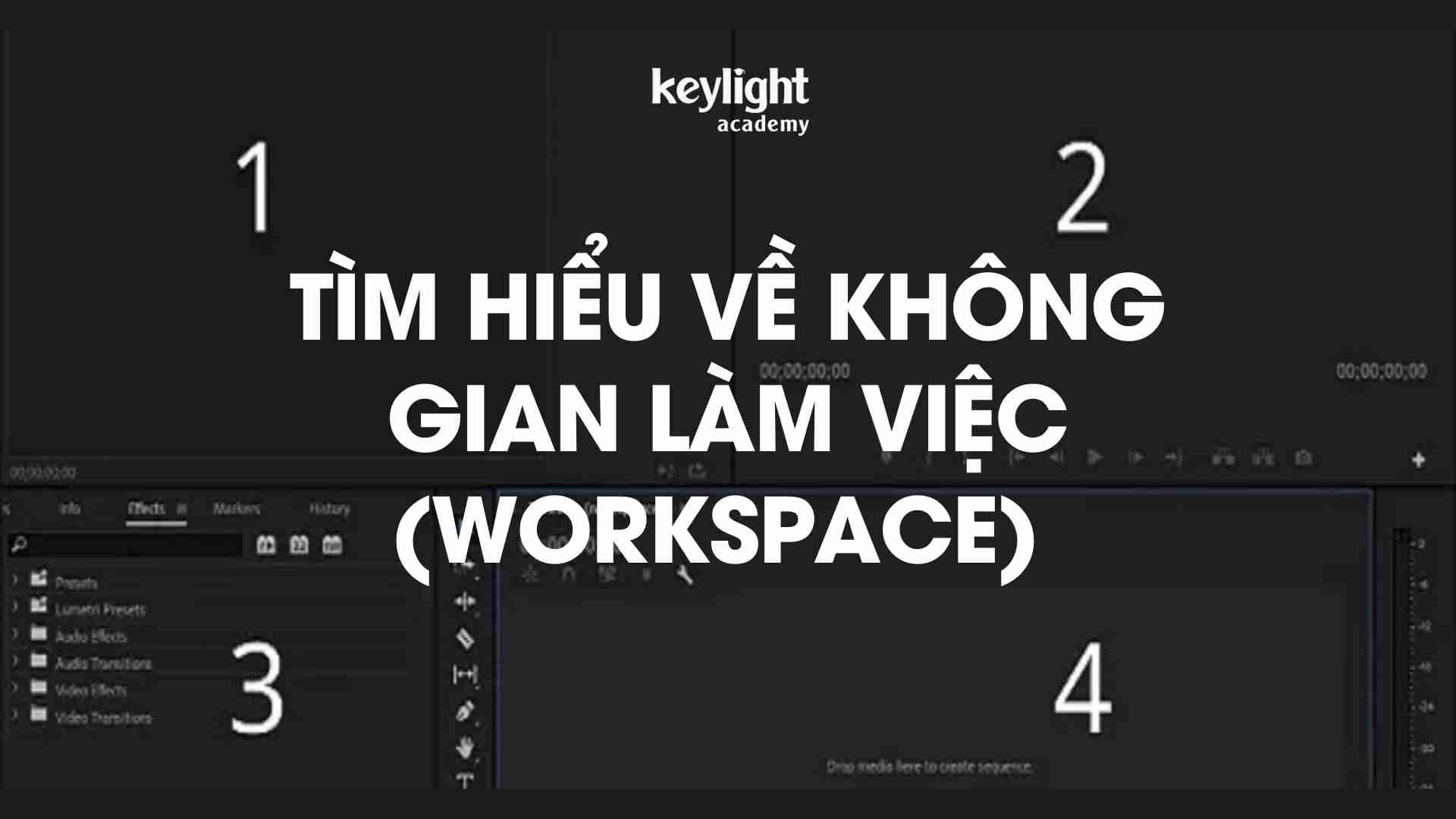 Không gian làm việc trong Adobe Premiere Pro CC