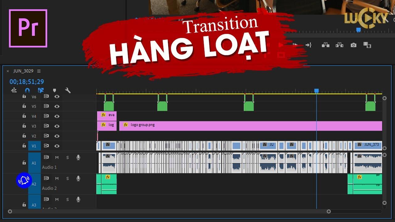 Áp dụng hiệu ứng chuyển cảnh trong Premiere Pro