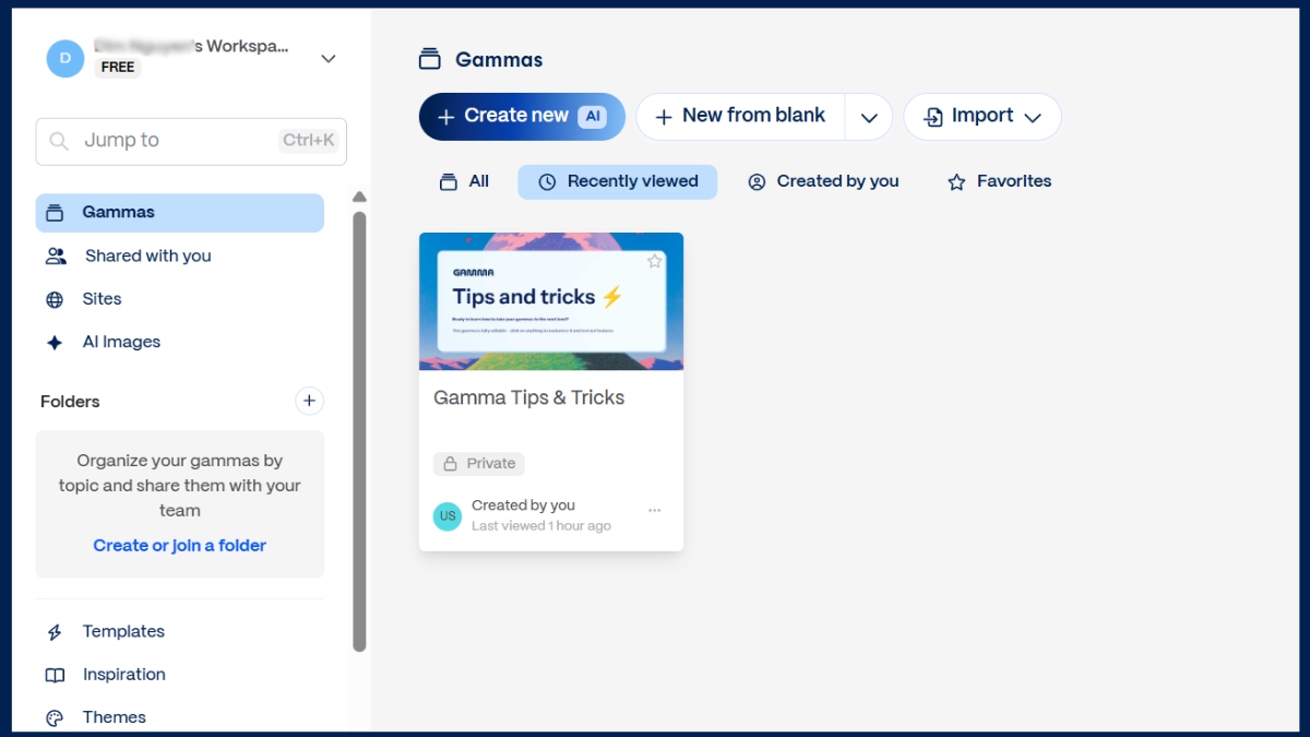 Tạo slide tự động bằng Gamma AI