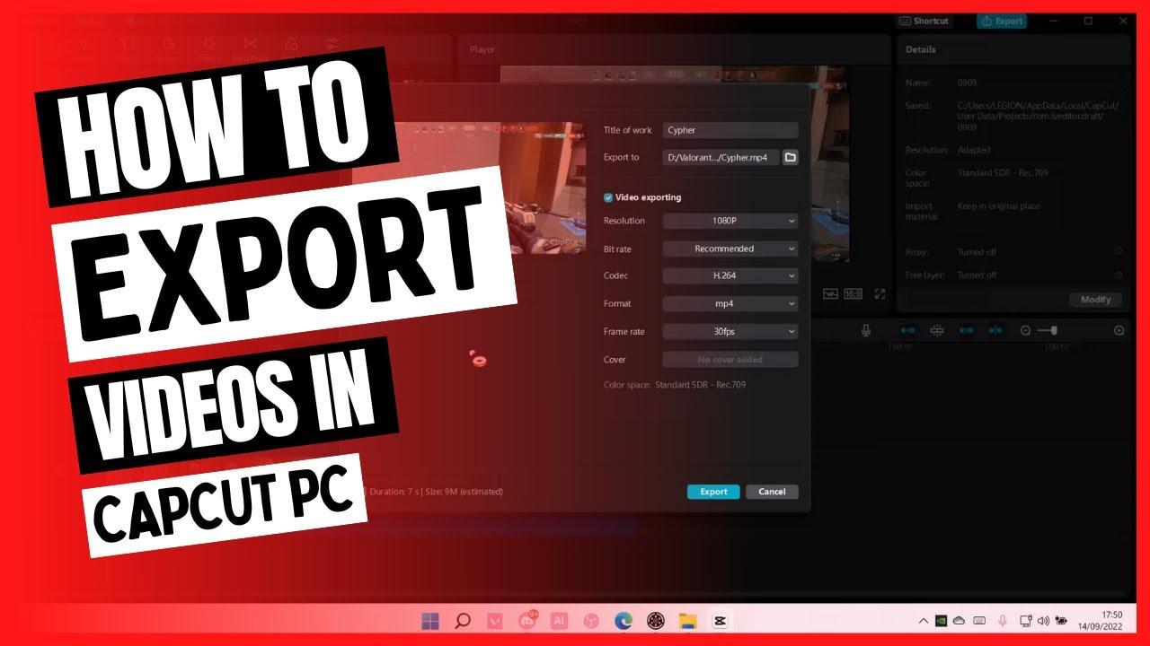 Xuất video trên CapCut