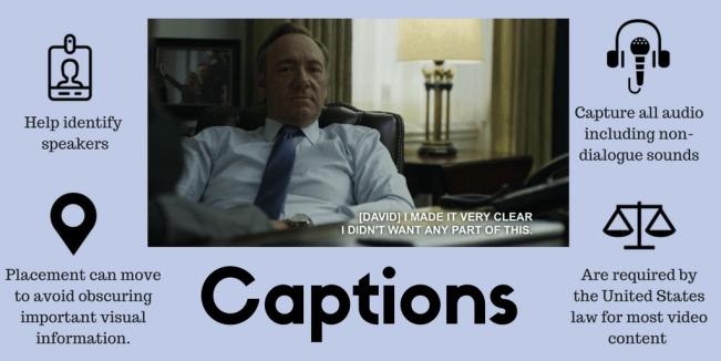 Sự khác biệt giữa Captions và Subtitles