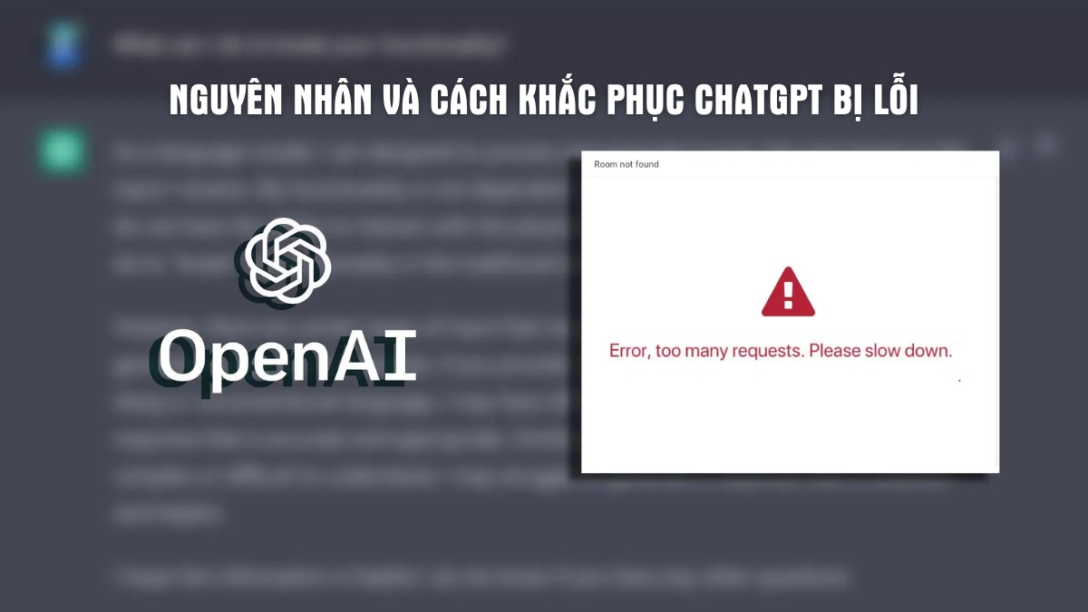 Lỗi ChatGPT không vào được - minh họa