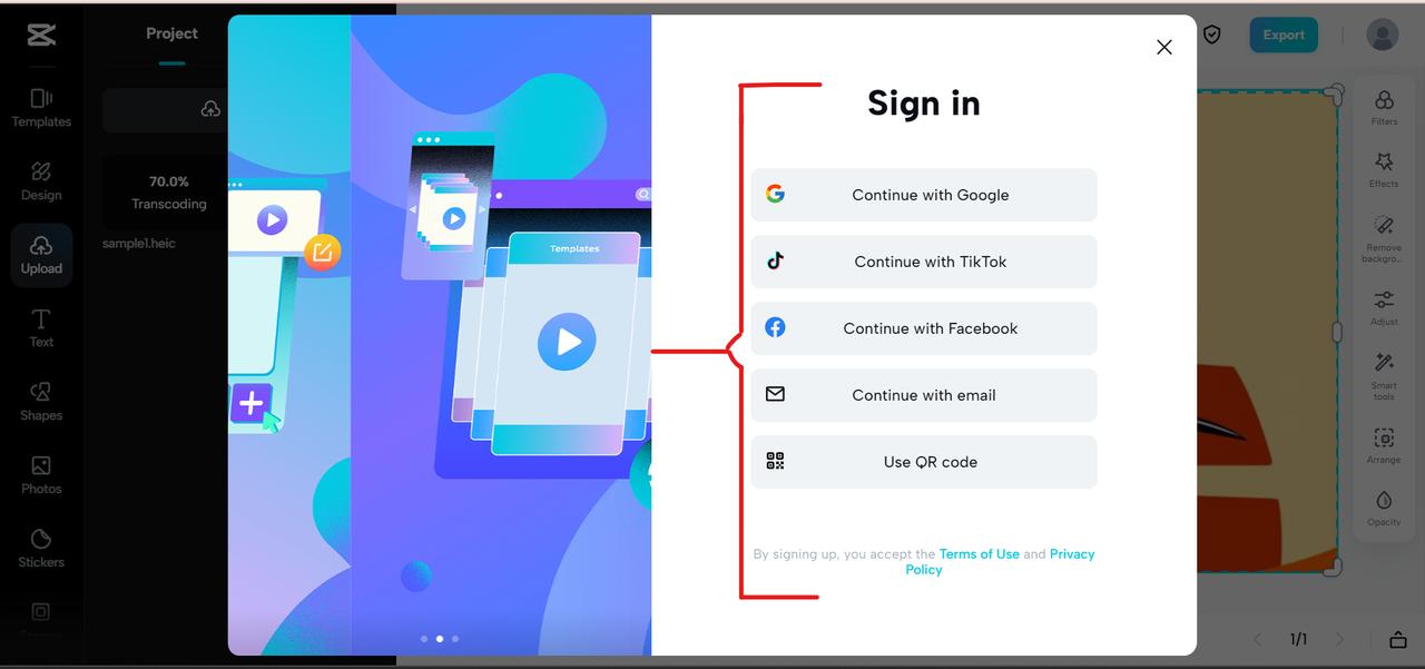 Video sáng tạo với CapCut