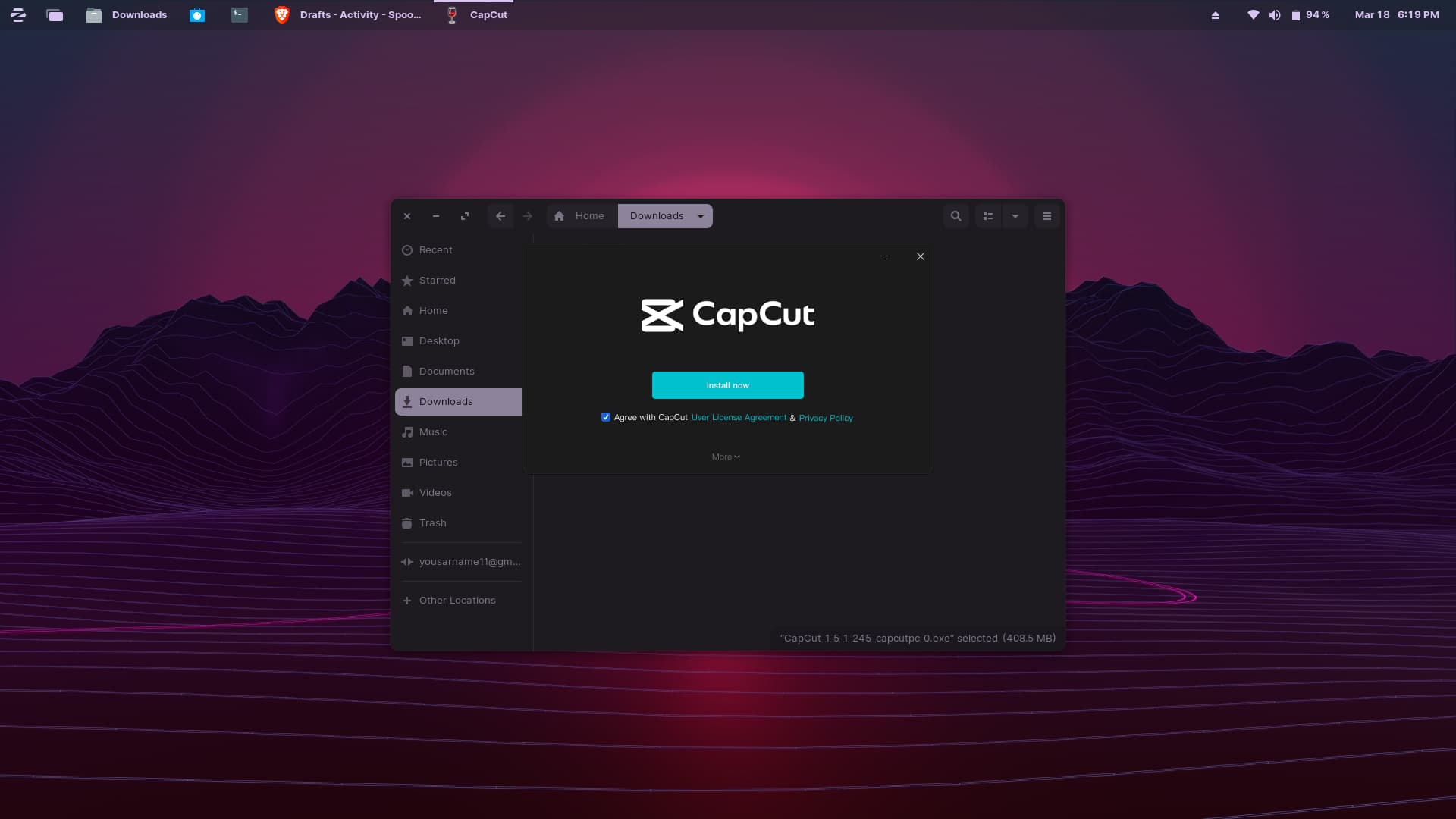 I'm new to linux, and I'm trying to install an .exe but it won't install i don't know why. wine launched it at first but won't continue the installing process - General