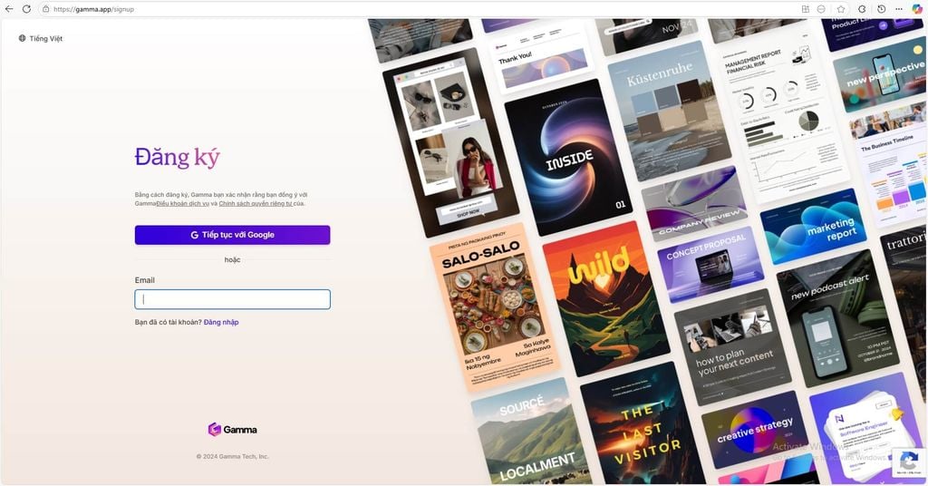 Tạo website và landing page bằng Gamma AI chỉ trong 10 phút - CentriX