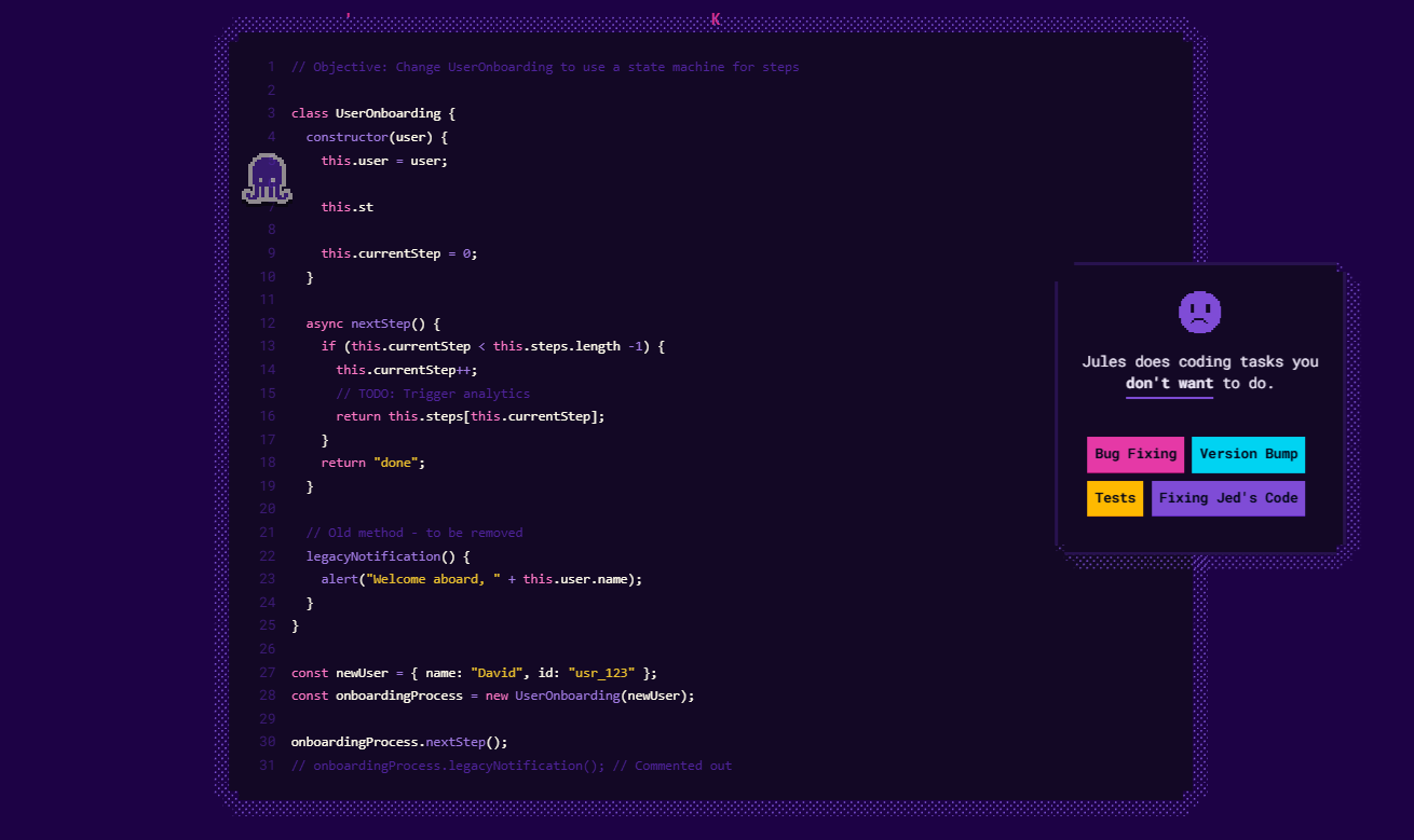 Jules phân tích codebase