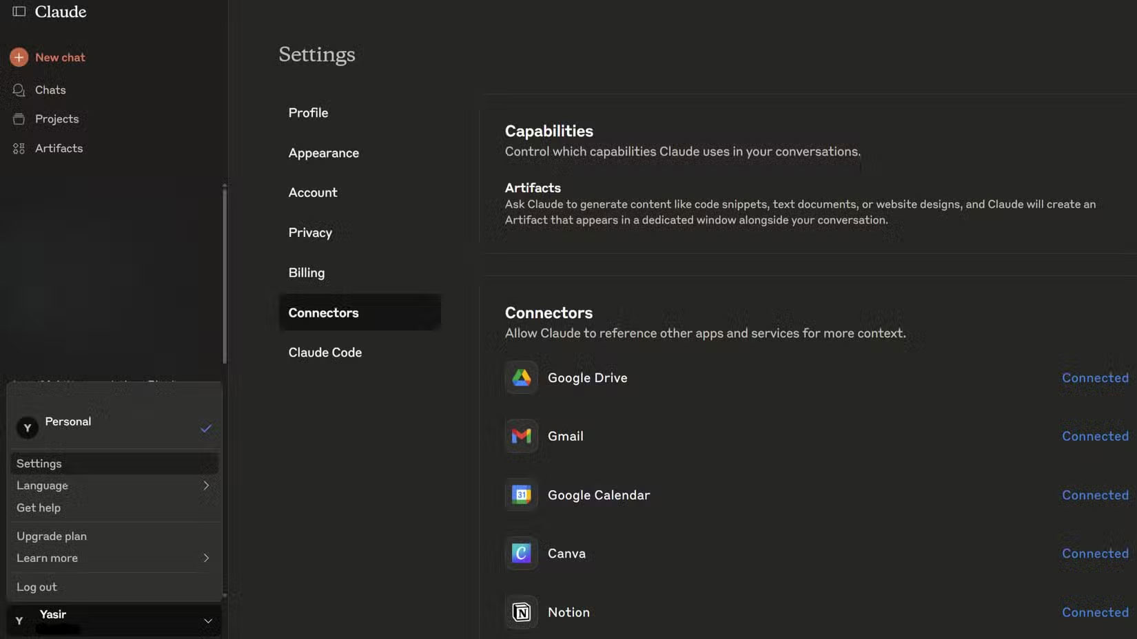 kết nối Claude Google Workspace