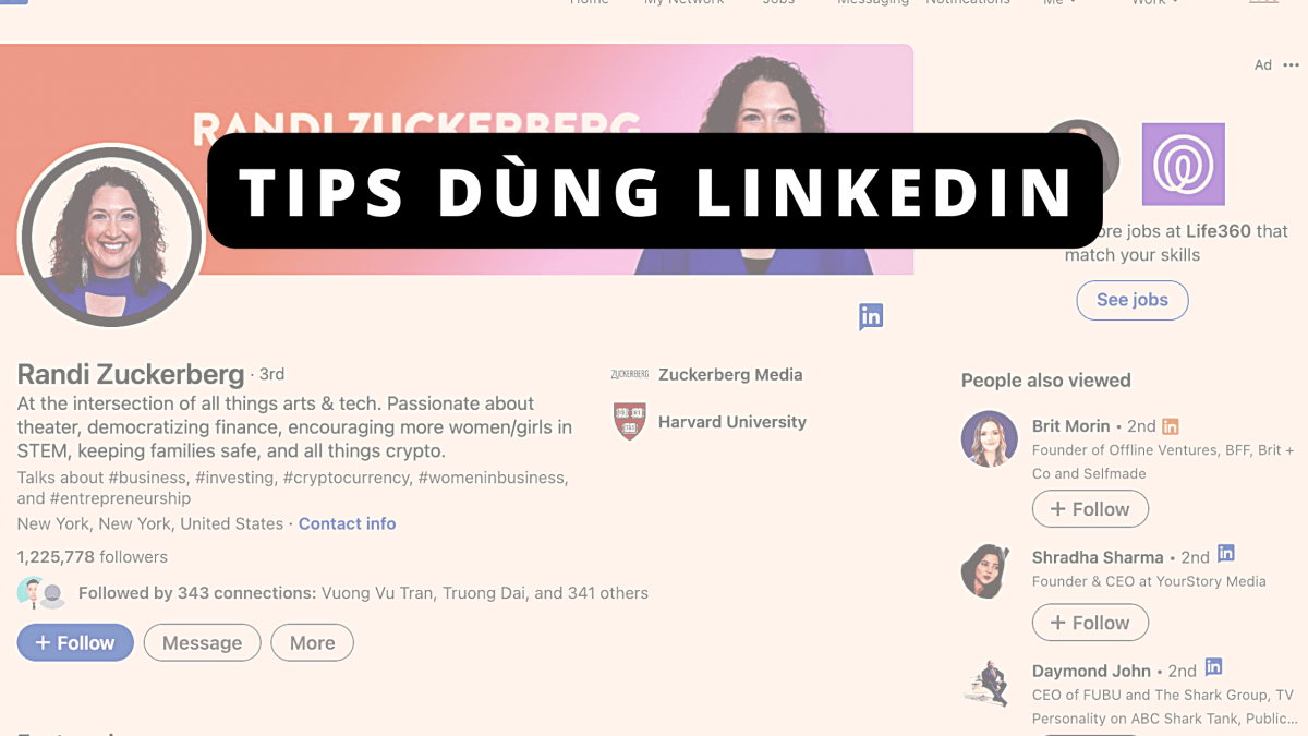 Dùng LinkedIn xây dựng sự nghiệp lâu dài