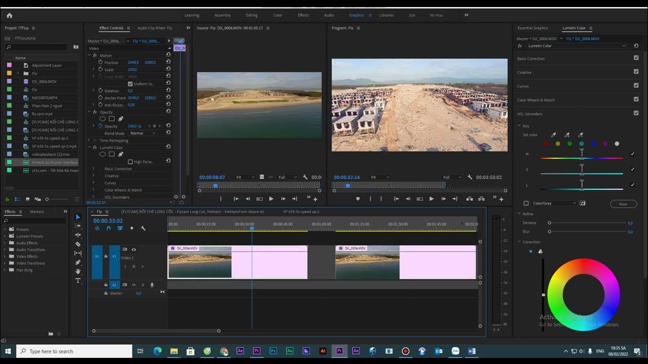 Hiệu ứng Lumetri Color trong Premiere Pro