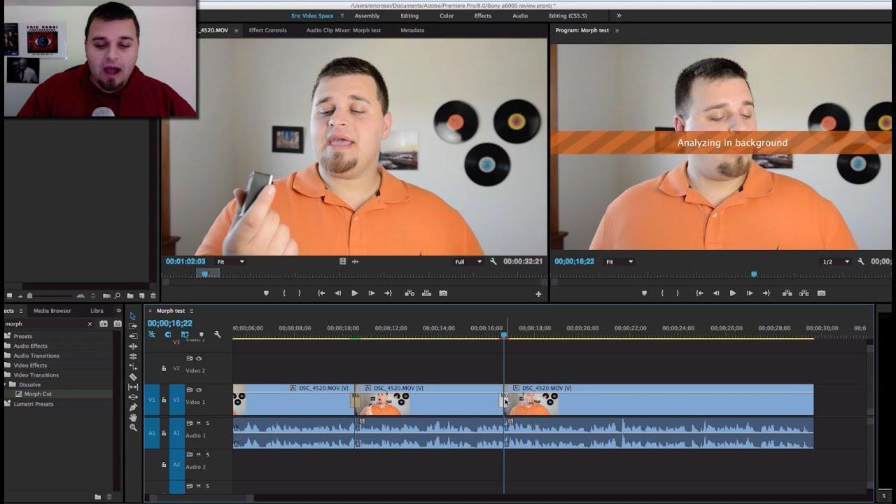 Hiệu ứng Morph Cut trong Premiere Pro