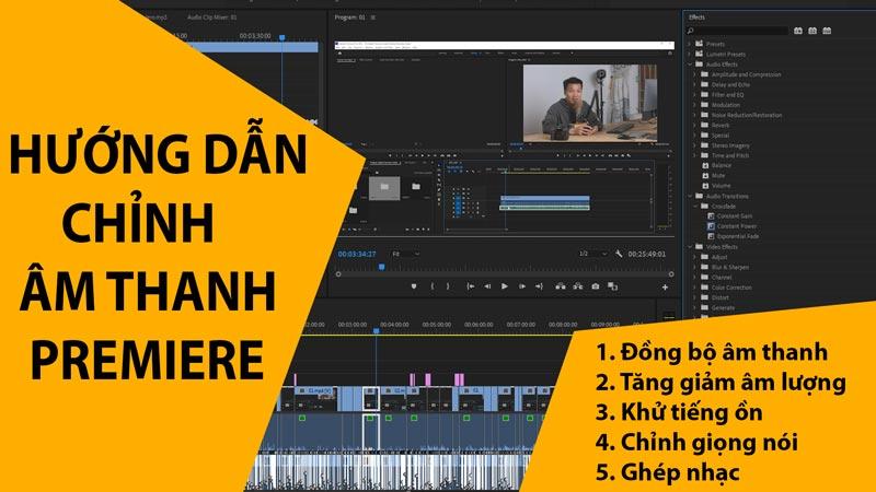 Keyframes điều chỉnh âm lượng trong Premiere Pro