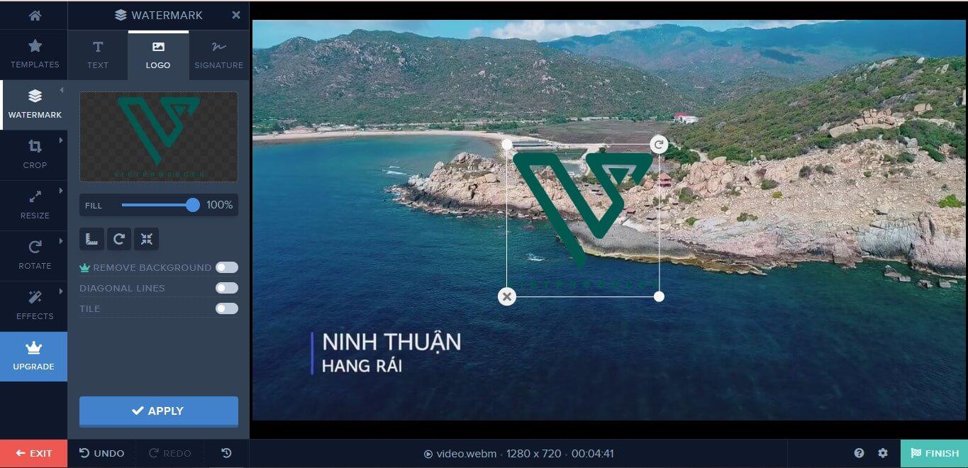 Đặt vị trí logo trong Premiere