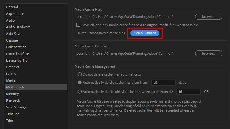 Tối ưu hóa cài đặt Premiere Pro