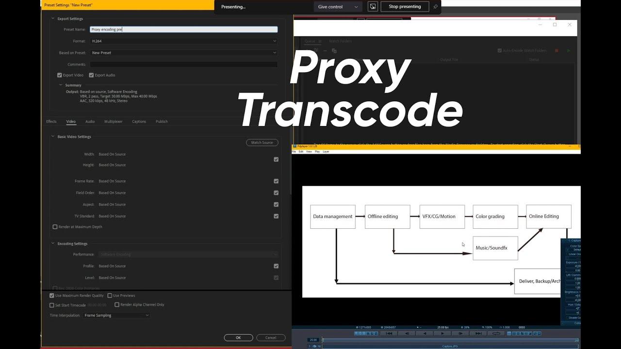 Quy trình làm việc với Proxy trong Premiere Pro