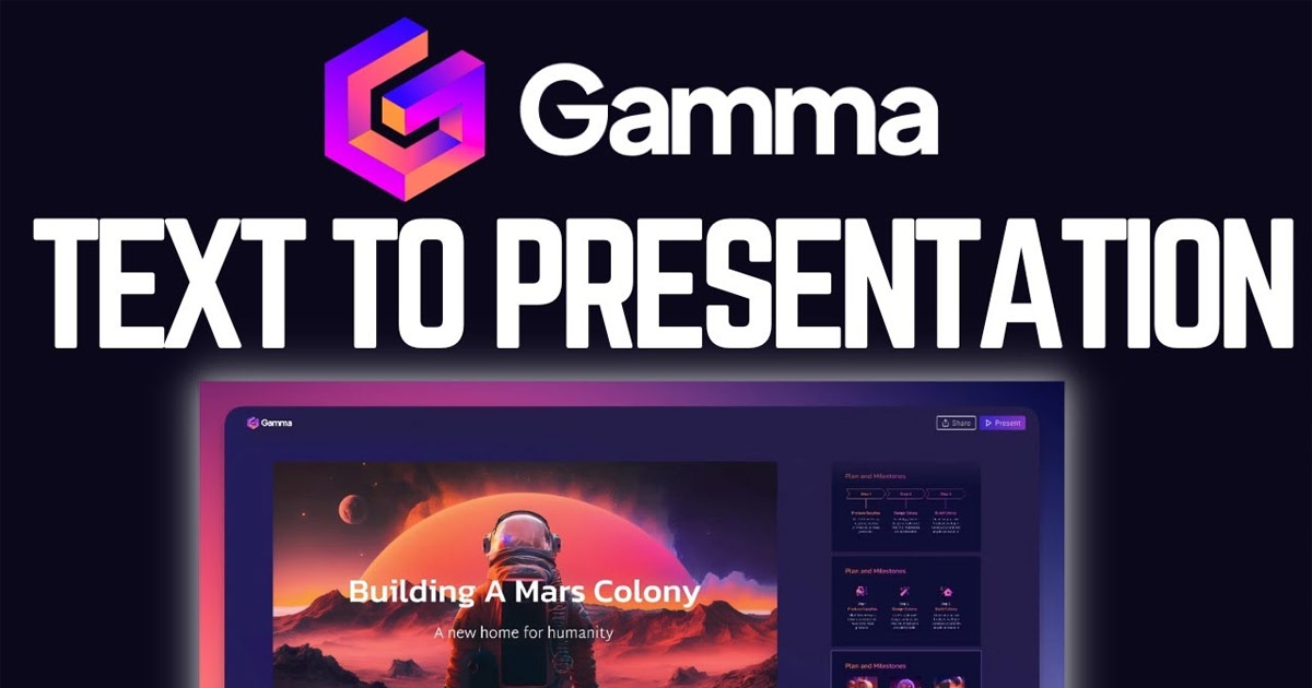 Gamma App - AI tạo slide, chèn hình "cực chất" | RedPola