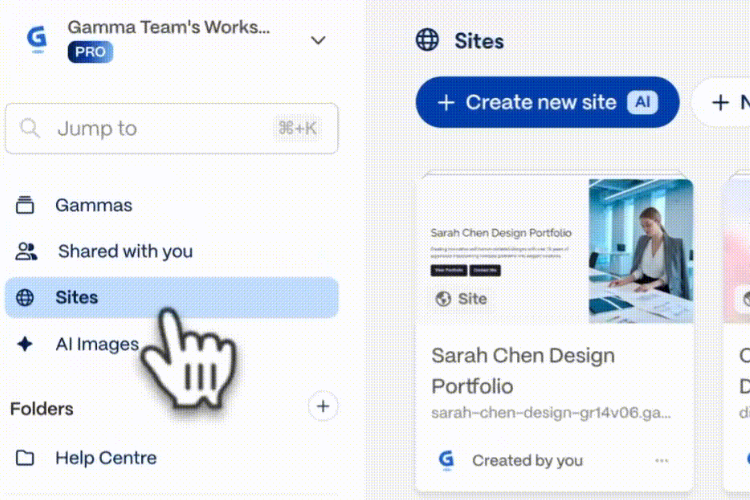 Biến slide thành website bằng Gamma AI