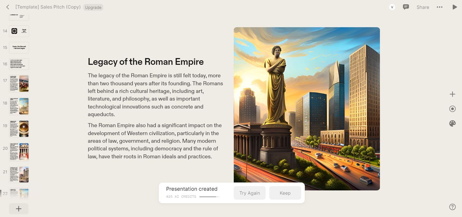 Tome AI Presentation Example