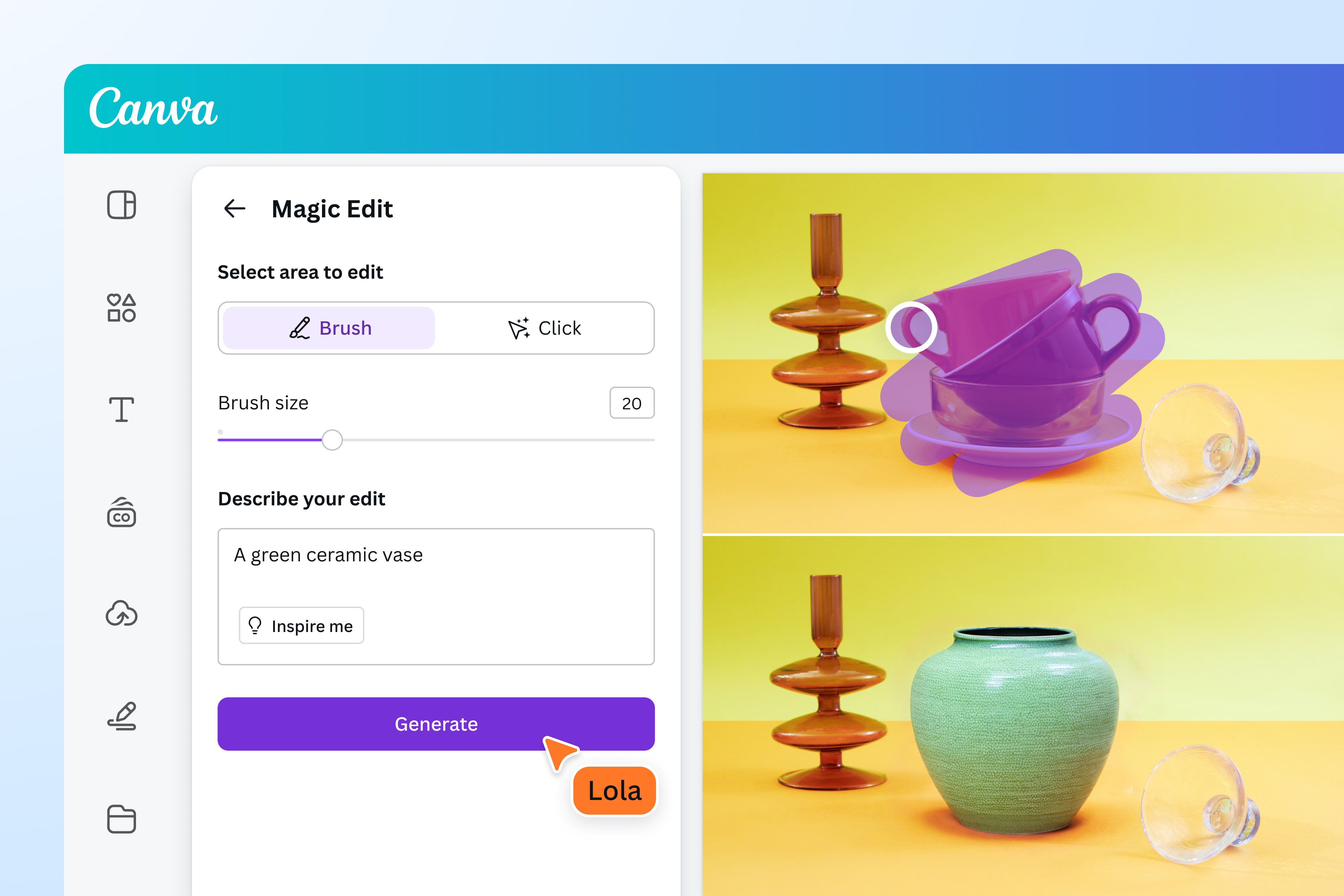 Canva AI Magic Design Example