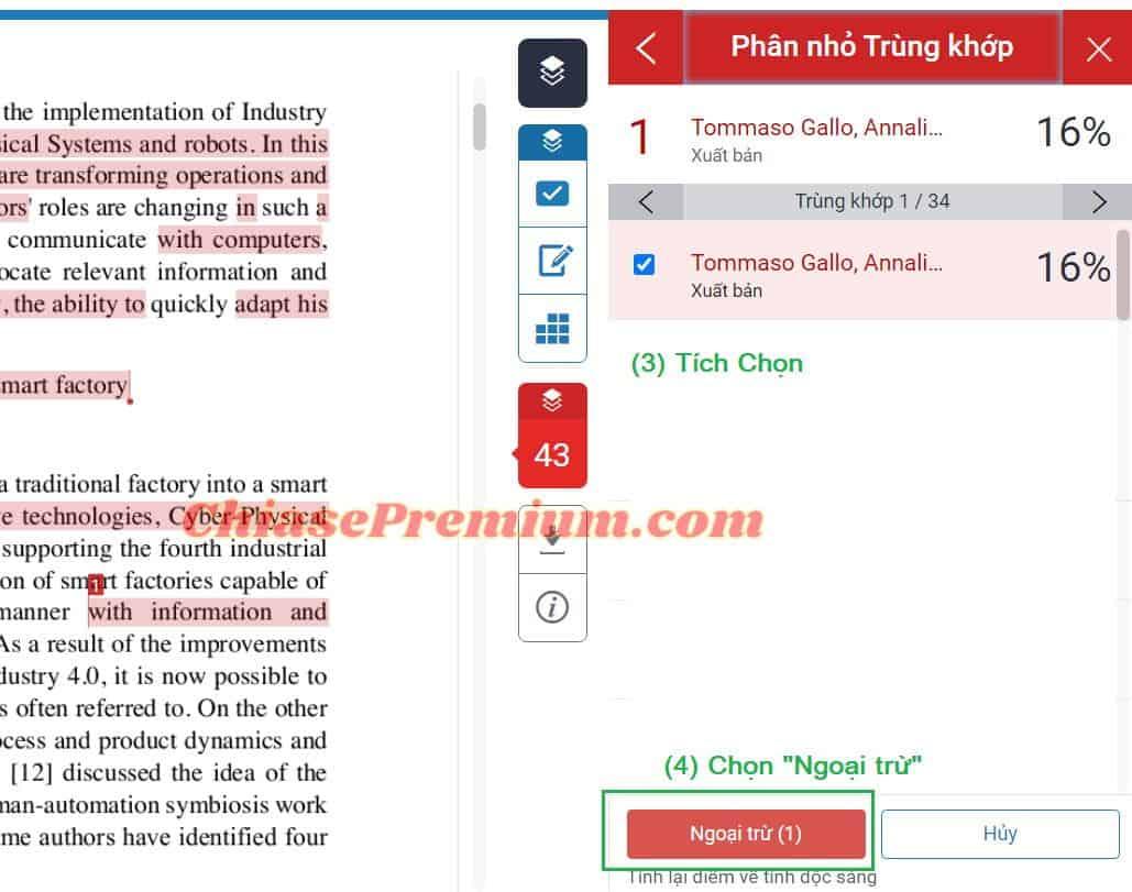 Truy cập Turnitin trên mobile