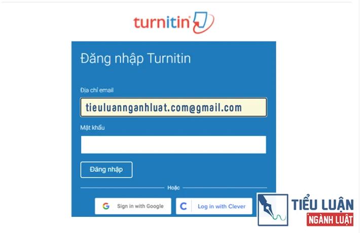 Truy cập Turnitin qua trường đại học