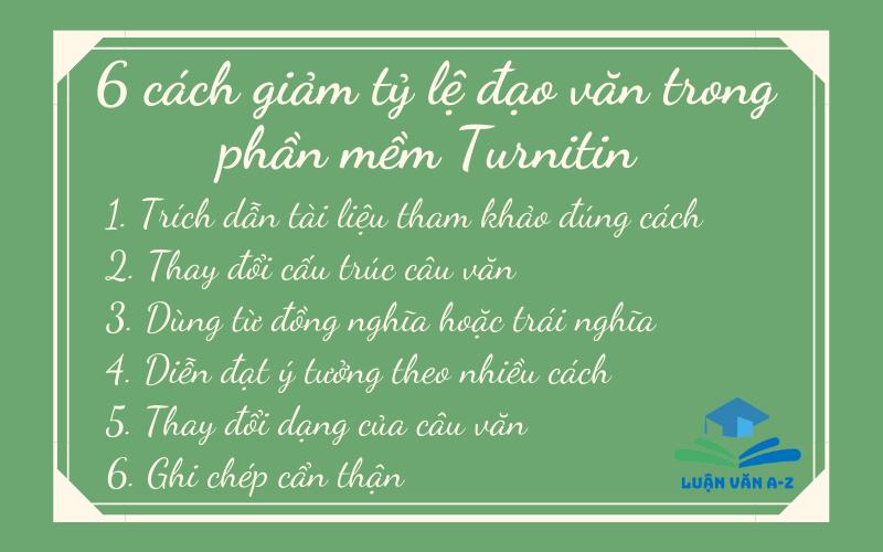 Cách xử lý khi tỷ lệ đạo văn cao