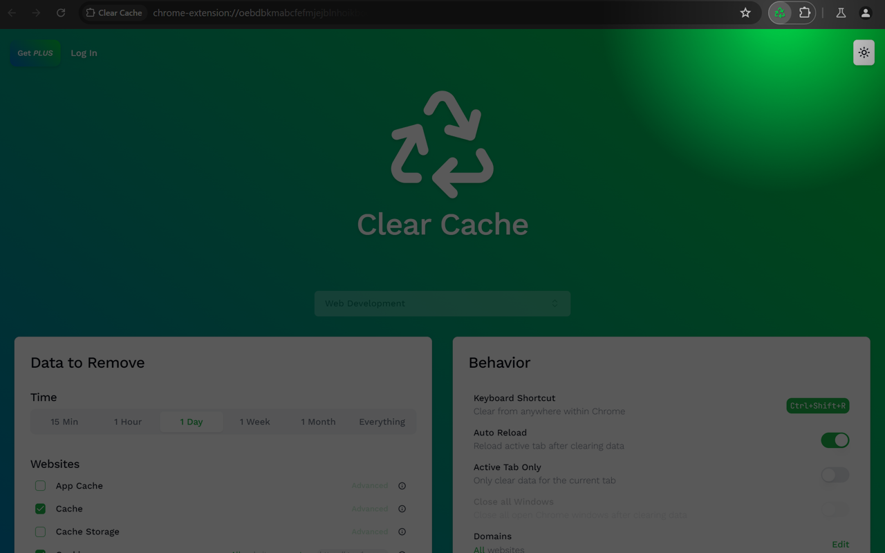 Clear Cache - Cửa hàng Chrome trực tuyến