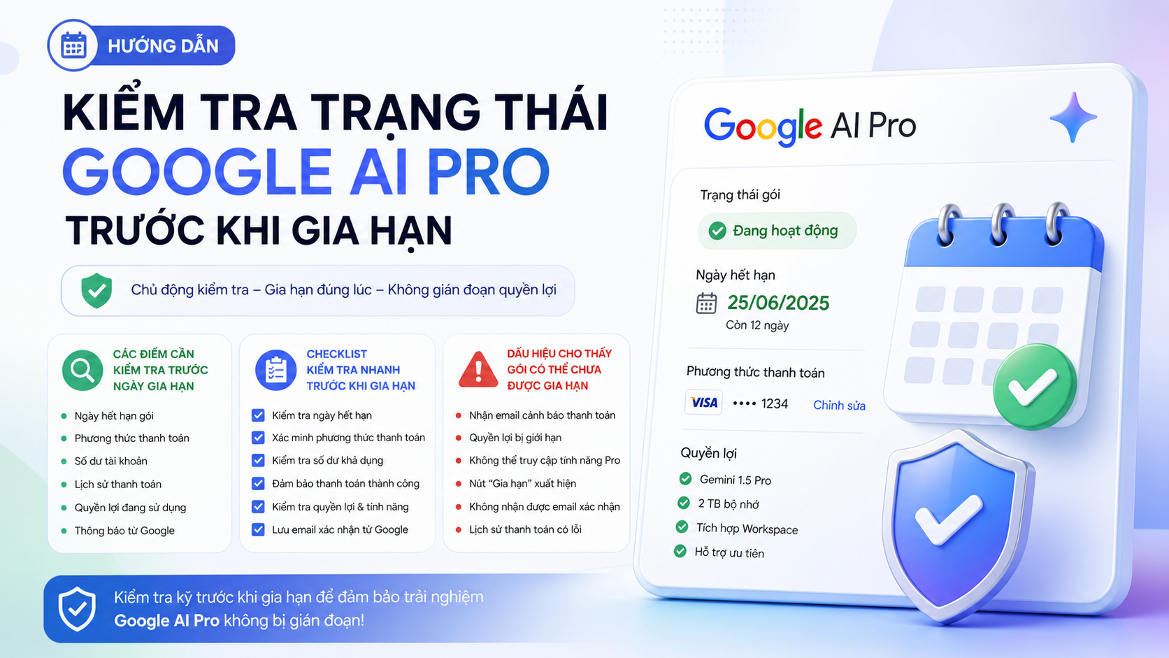 Kiểm tra trạng thái Google AI Pro trước khi gia hạn Kiểm tra trạng thái Google AI Pro trước khi gia hạn