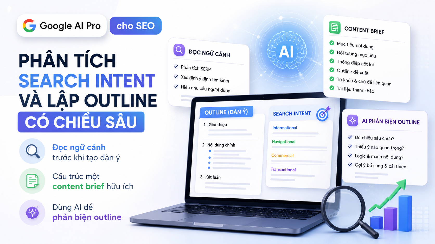 Phân tích search intent và lập outline có chiều sâu Phân tích search intent và lập outline có chiều sâu - google ai pro cho seo