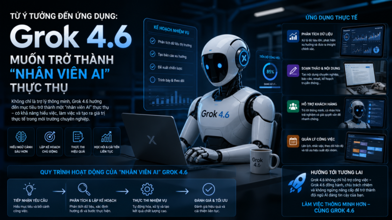 Từ Ý Tưởng Đến Ứng Dụng: Grok 4.6 Muốn Trở Thành “Nhân Viên AI” Thực Thụ - Grok 4.6 app builder